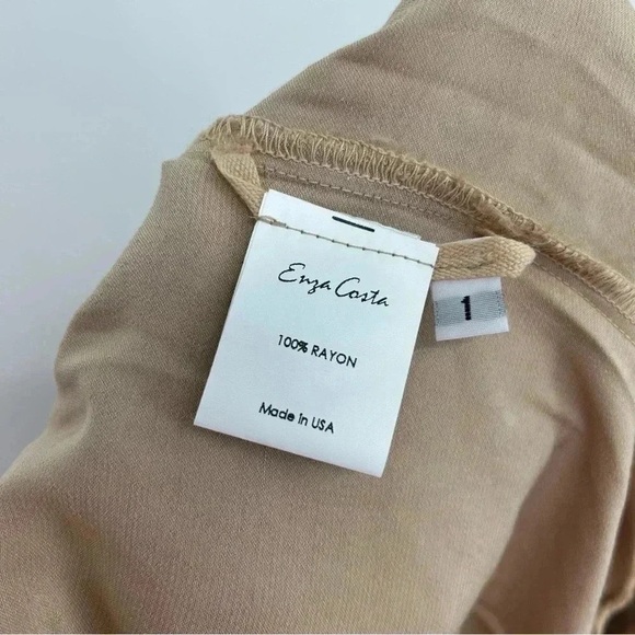 ENZA COSTA WOMENS SMALL SATIN BERMUDA SHORTS LUXURY CASUAL POCKETED STYLE - Picture 7 of 11